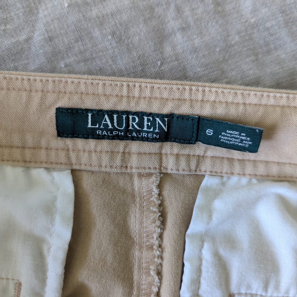 Ralph Lauren Straight Leg Khaki Pants Size 6 - Picture 5 of 7